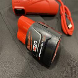 AS-IS Milwaukee Men's X-Large 12-Volt Lithium-Ion Cordless Tough Shell Black Heated Jacket Kit