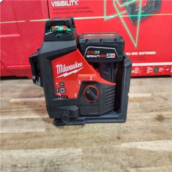 HOUSTON LOCATION - AS-IS Milwaukee-3632-21 M12 Green Beam Laser 360° 3-Plane Kit