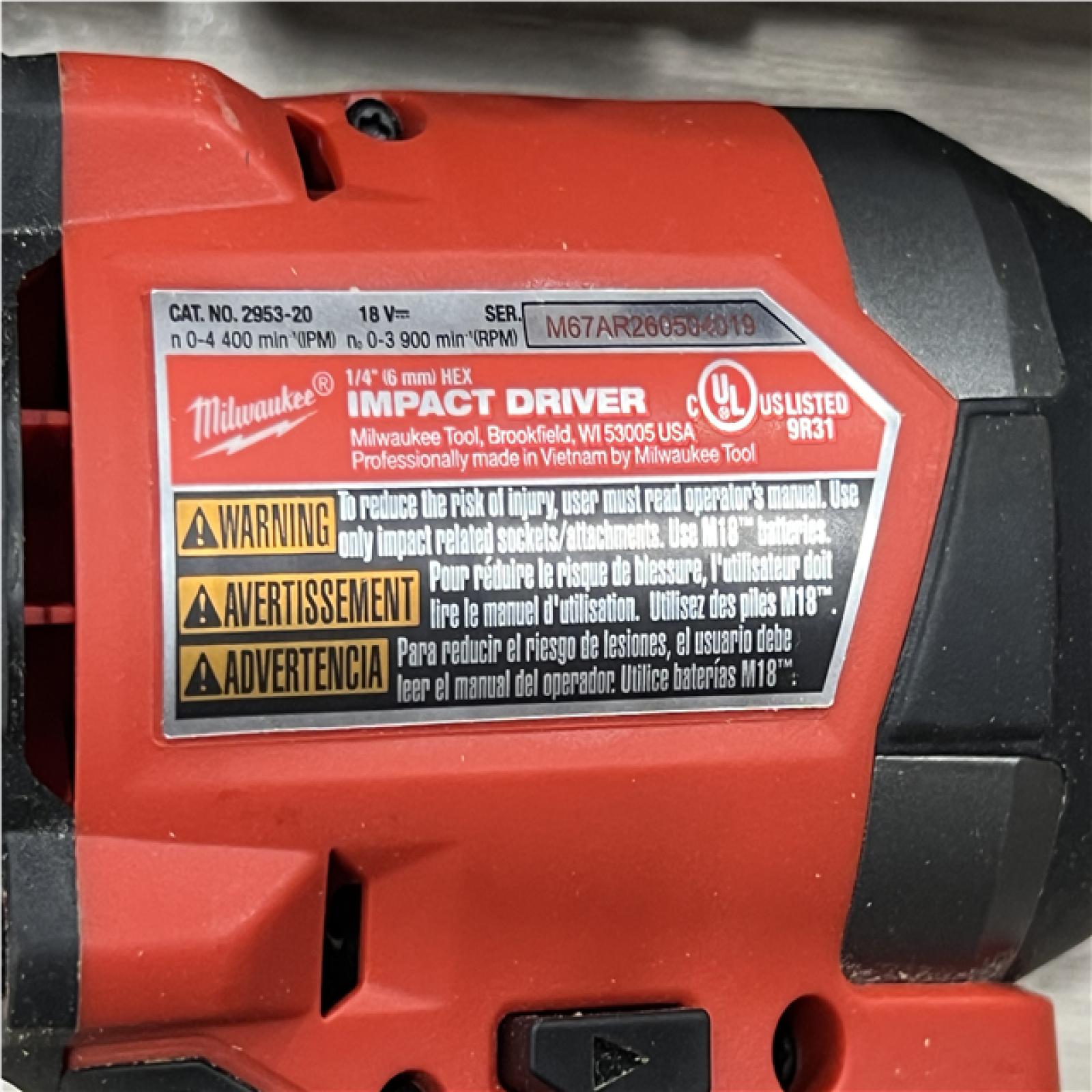 AS-IS Milwaukee FUEL 18V Lithium-Ion Brushless Cordless Hammer Drill and Impact Driver Combo Kit