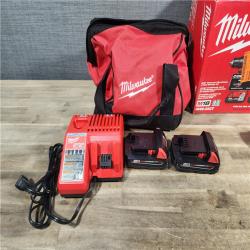 HOUSTON LOCATION - AS-IS M18 18V Lithium-Ion Brushless Cordless Compact Drill/Impact Combo Kit (2-Tool) W/(2) 2.0 Ah Batteries, Charger & Bag