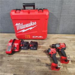 HOUSTON LOCATION - AS-IS MILWAUKEE FUEL 18V Lithium-Ion Brushless Cordless Hammer Drill and Impact Driver Combo Kit (2-Tool) with 2 Batteries