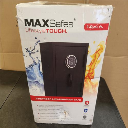 Phoenix NEW MAXSafes 1.0 cu. ft. Fireproof and Waterproof Safe with Electronic Digital Key Pad Access in Black