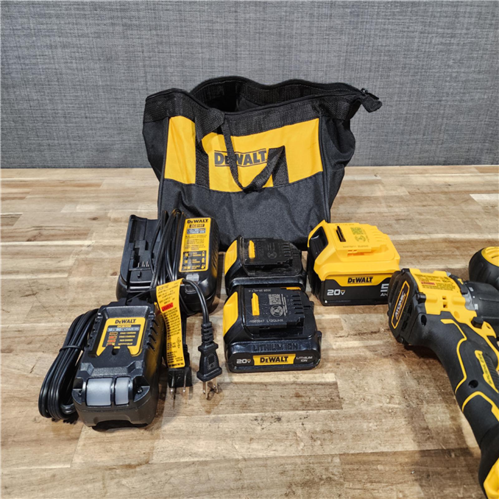 HOUSTON LOCATION - AS - IS Milwaukee 2 Tool Combo Kit W/ (3) Battery & (2) Charger