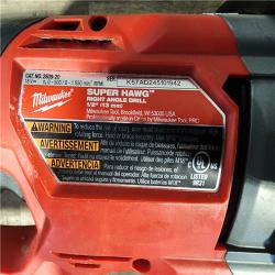 HOUSTON LOCATION - AS-IS Milwaukee M18 18V Fuel 1/2 Right Angle Drill Super Hawg Cordless Lithium-Ion 2809-20 (TOOL ONLY)