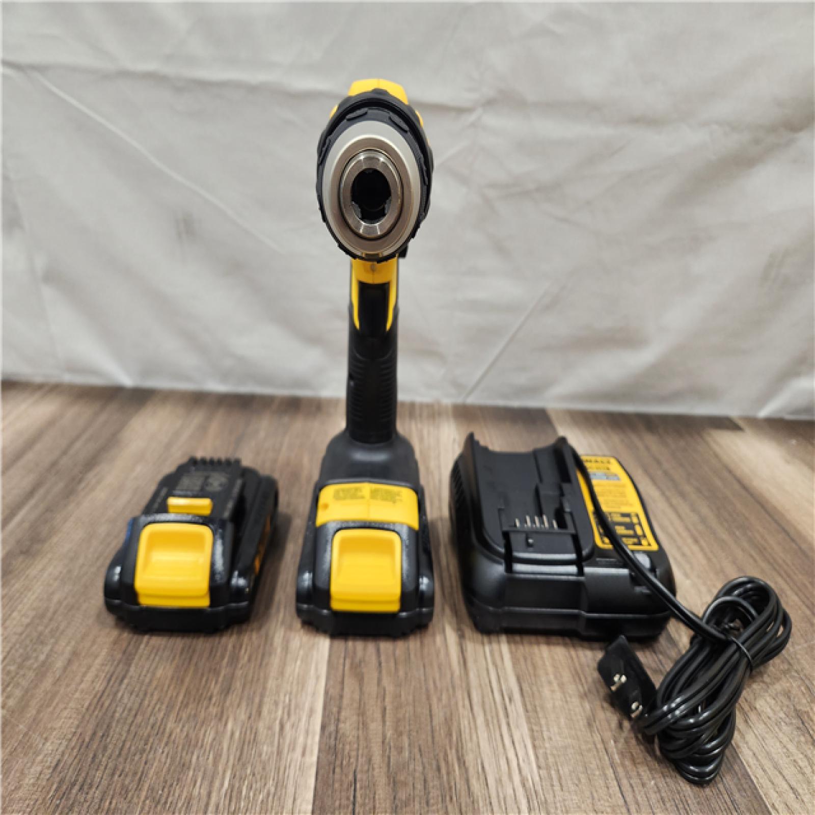 AS-IS- DEWALT 20V MAX Cordless 1/2 in. Drill/Driver Kit (2) 20V 1.3Ah Batteries  Charger and Bag