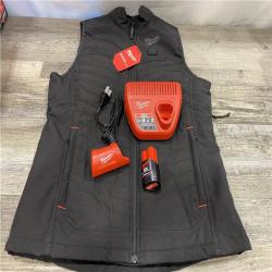 AS-IS Milwaukee Women's Medium 12-Volt Lithium-Ion Cordless Axis Black Heated Vest Kit