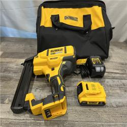 AS-IS DEWALT 20V MAX XR Lithium-Ion Cordless 18-Gauge Narrow Crown Stapler Kit