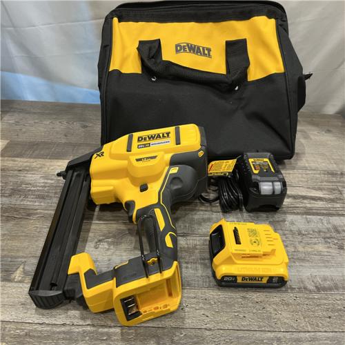 AS-IS DEWALT 20V MAX XR Lithium-Ion Cordless 18-Gauge Narrow Crown Stapler Kit