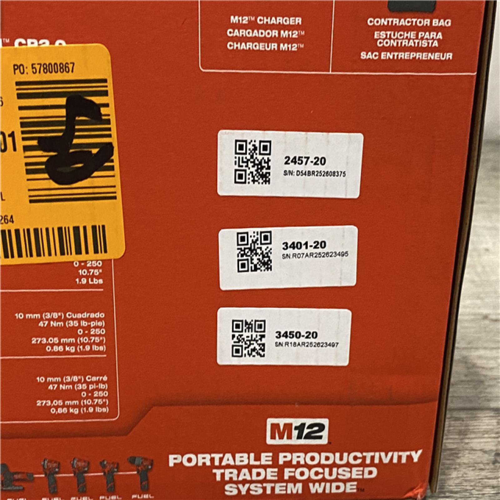 NEW - Milwaukee 12-Volt Lithium-Ion Brushless Cordless Subcompact Drill &Impact Driver Combo Kit