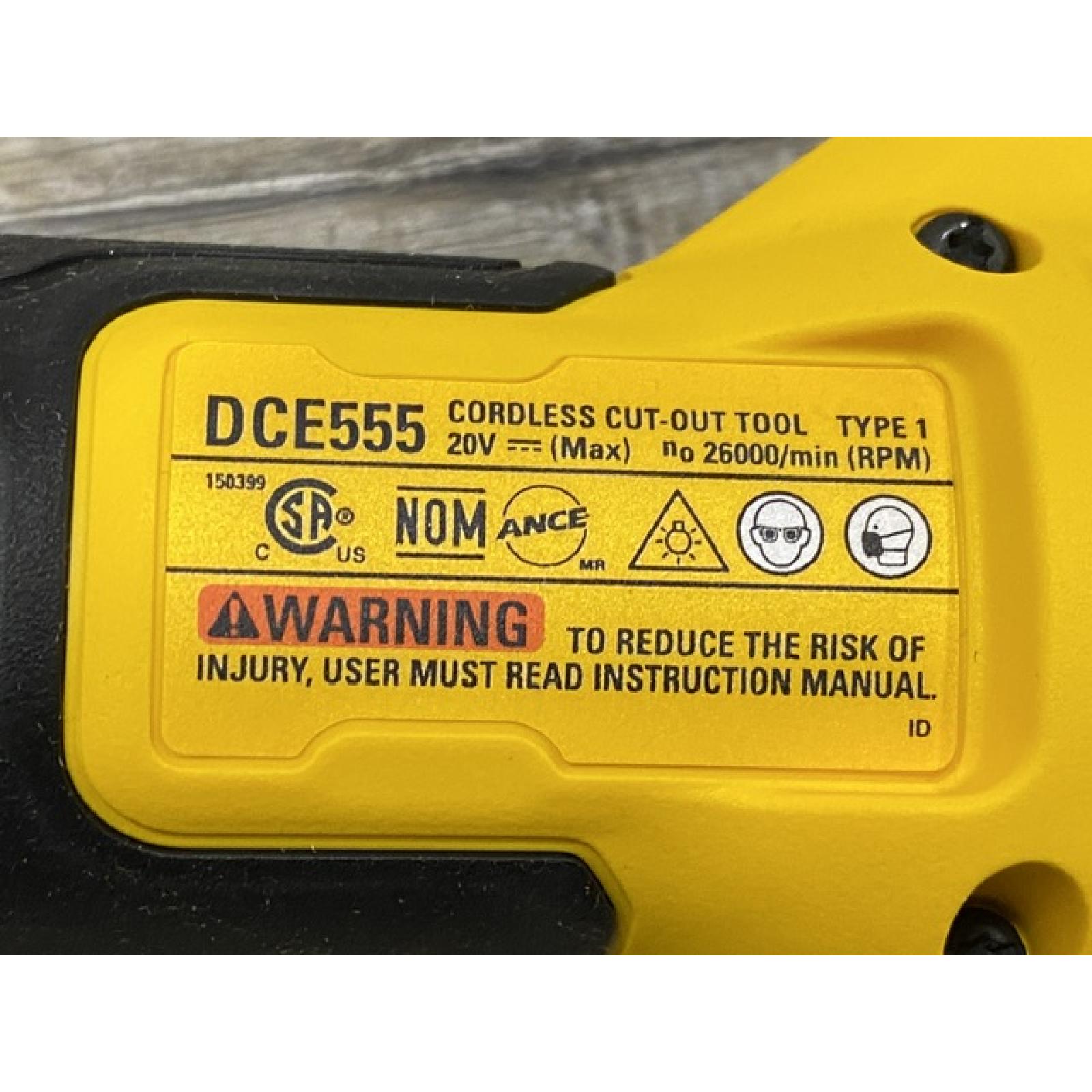 AS-IS DEWALT XR 20V Lithium-Ion Cordless Rotary Drywall Cut-Out Tool (Tool Only)