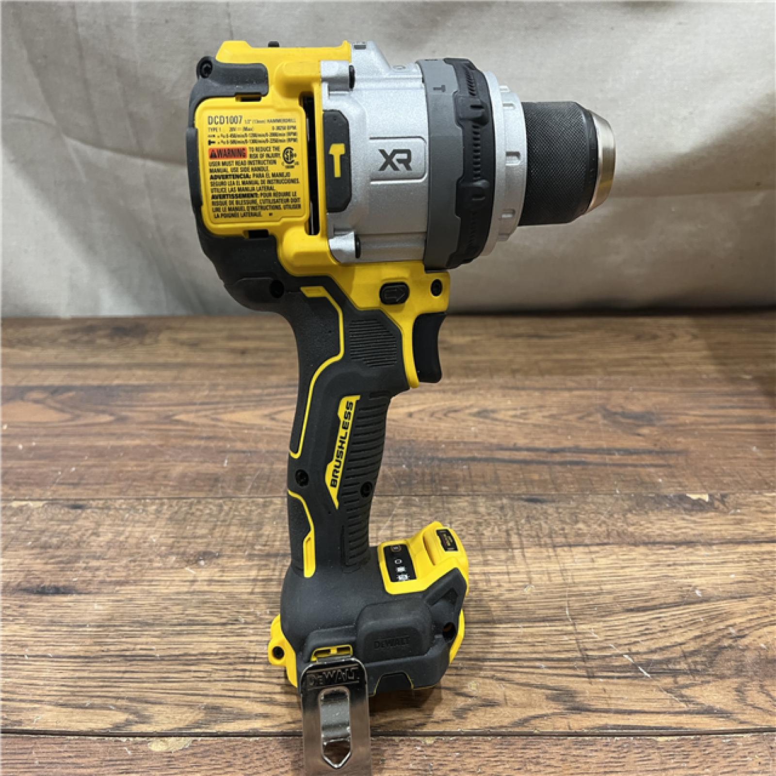 AS-IS DEWALT 20V XR Lithium-Ion Cordless Hammer Drill Kit with 8.0 Ah Battery, Charger and Kit Bag