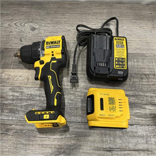 AS-IS DEWALT Atomic 20V Lithium-Ion Cordless Compact 1/2 in. Drill/Driver Kit