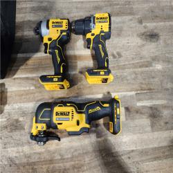 HOUSTON LOCATION - AS-IS DEWALT ATOMIC 20-Volt Lithium-Ion Cordless Brushless (3-Tool) Combo Kit