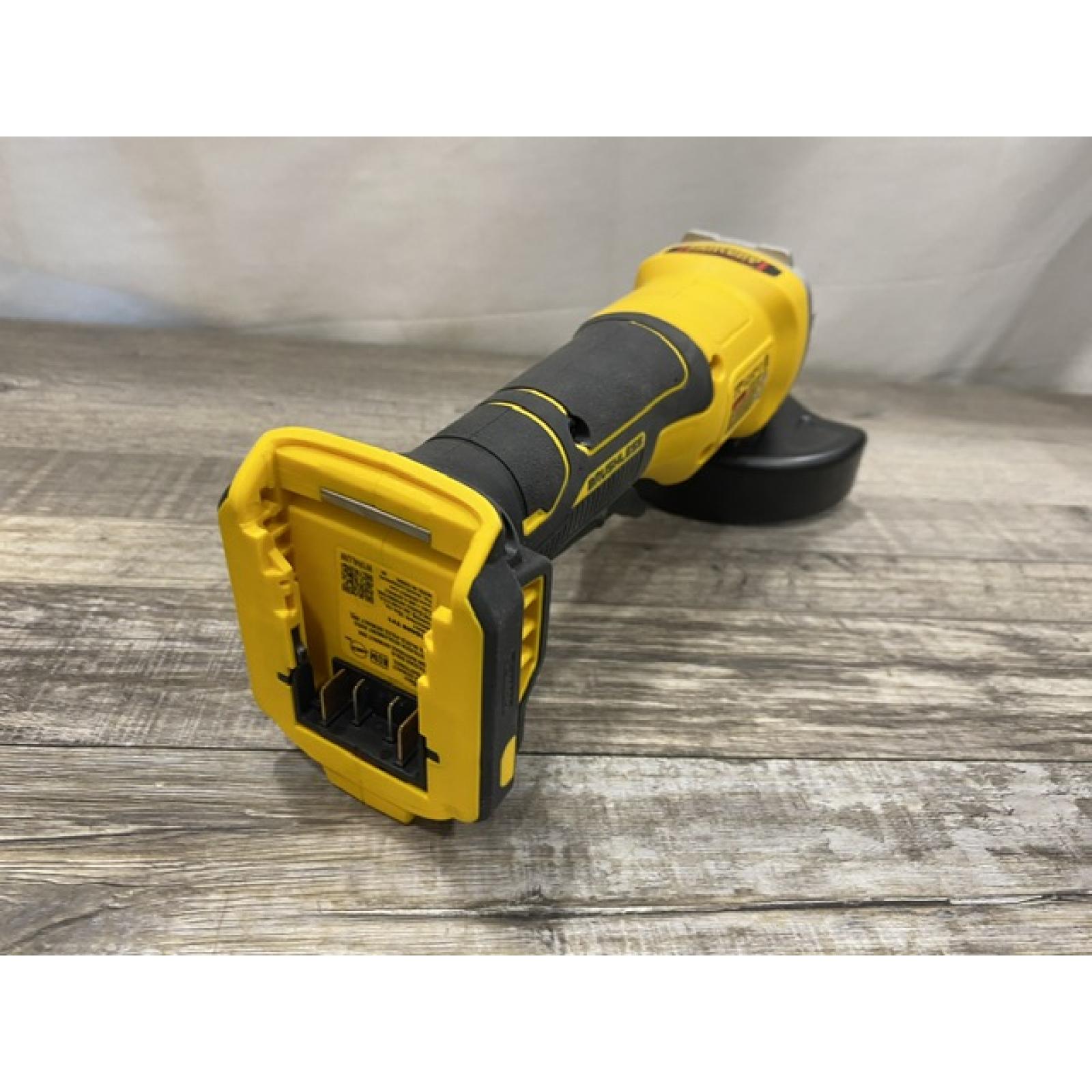 AS-IS DEWALT 20V MAX Cordless Brushless 4-1/2 in. Angle Grinder with Paddle Switch (Tool Only)