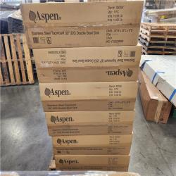 Phoenix Location NEW Aspen Stainless Steel Top mount 33 22G Double Bowl Sink Pallet (12 Sinks)