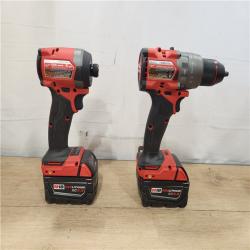 AS-IS- Milwaukee FUEL 18V Lithium-Ion Brushless Cordless Hammer Drill and Impact Driver Combo Kit