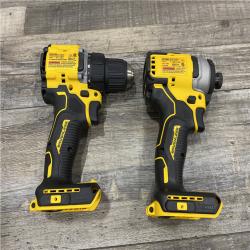 AS-IS DEWALT ATOMIC 20-Volt MAX Lithium-Ion Cordless Combo (2-Tool) Kit