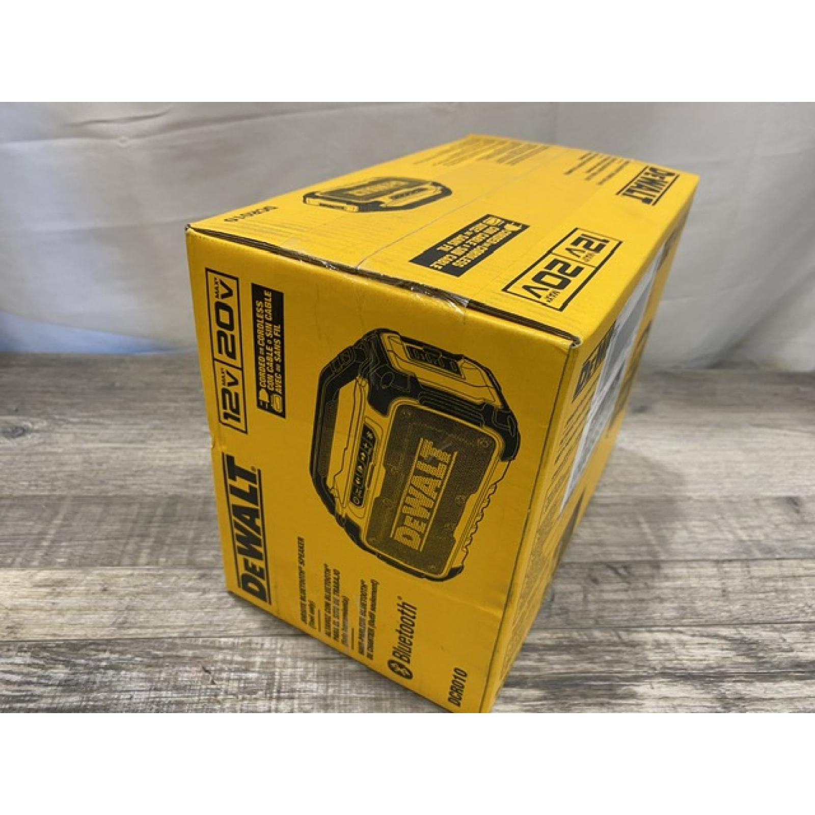 NEW - DEWALT 20V MAX Cordless Bluetooth Speaker (Tool Only)