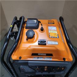 CALIFORNIA AS-IS GENERAC 6 875/5500- WATT ELECTRIC SWITCH GASOLINE POWERED PORTABLE GENERATOR
