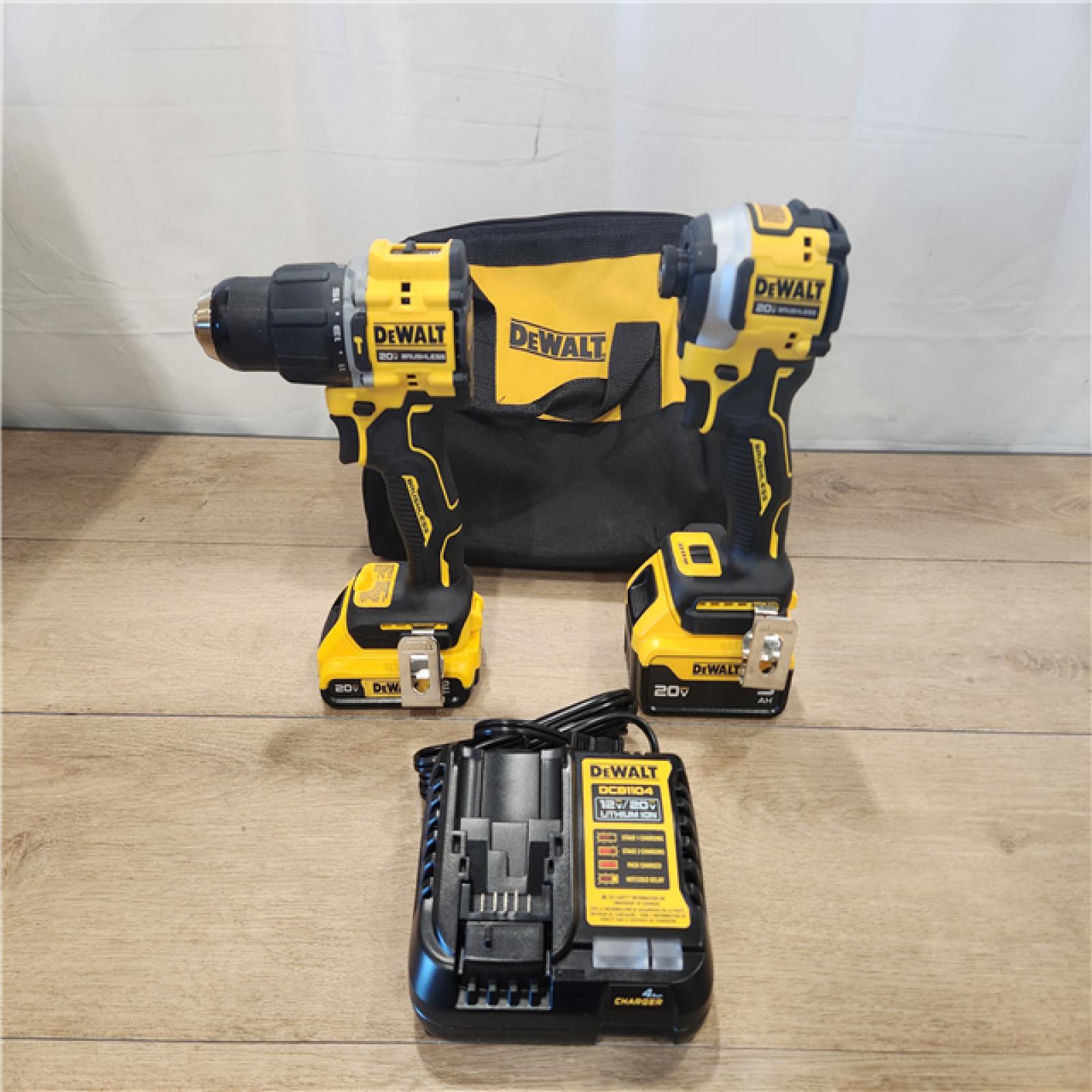 AS-IS- DeWalt 2-Tool Combo Kit W/ (2) BATTERY & CHARGER