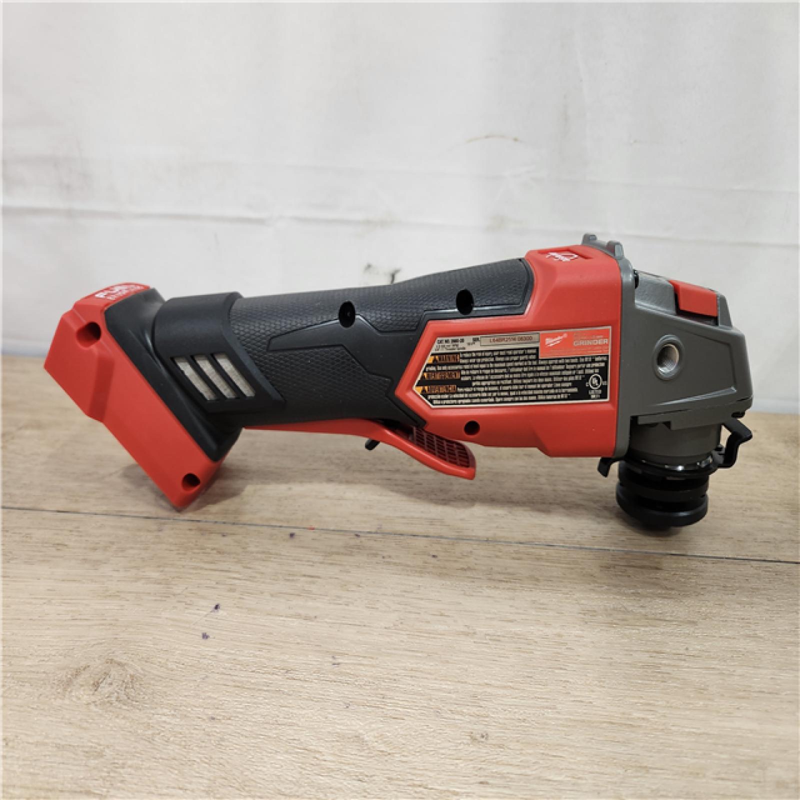 AS-IS- Milwaukee  FUEL 18V Lithium-Ion Brushless Cordless 4-1/2 in./5 in. Grinder w/Paddle Switch (Tool-Only)