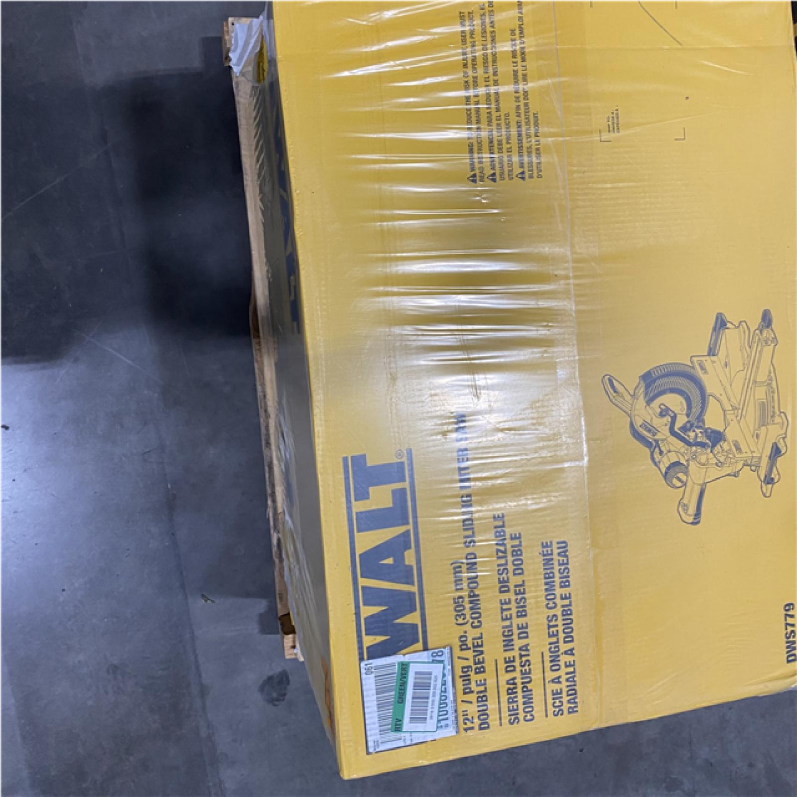 NEW- DeWalt 15 Amps 12 in. Corded Dual-Bevel Sliding Compound Miter Saw