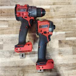 HOUSTON LOCATION - AS-IS Milwaukee FUEL 18V Lithium-Ion Brushless Cordless Hammer Drill and Impact Driver Combo Kit
