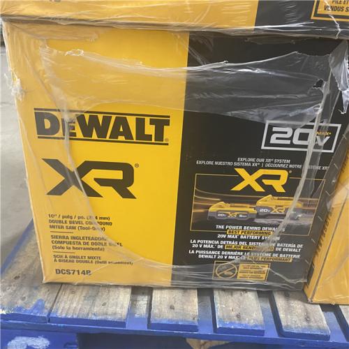 NEW -DEWALT-20-Volt MAX XR Cordless 10 in. Dual Bevel Fixed Miter Saw (Tool Only)
