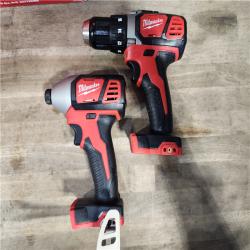 HOUSTON LOCATION - AS-IS Milwaukee 18V Cordless Brushed 2-Tool Drill/Driver and Impact Driver Kit