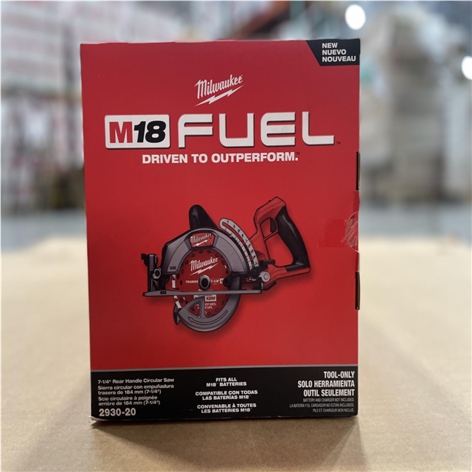 DALLAS LOCATION- MILWAUKEE M18 FUEL 18V Lithium-Ion Cordless 7-1/4 in. Rear Handle Circular Saw (Tool-Only)