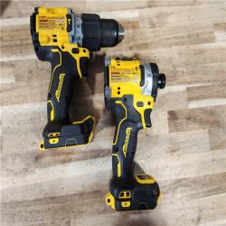 HOUSTON LOCATION - AS-IS DEWALT 20V Lithium-Ion Cordless 2-Tool Combo Kit with 20V/60V FLEXVOLT 9 Ah Battery  4 Ah Battery and Charger