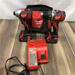 AS-IS Milwaukee M18 18V Lithium-Ion Cordless Drill Driver/Impact Driver Combo Kit