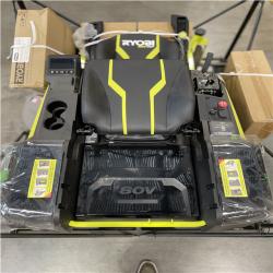 DALLAS LOCATION- AS-IS RYOBI 80V HP 54 ELECTRIC ZERO TURN RIDING MOWER