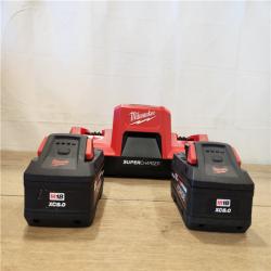 AS-IS- Milwaukee 18V Lithium-Ion REDLITHIUM FORGE 8.0 Ah Battery Pack with 18V Super Charger
