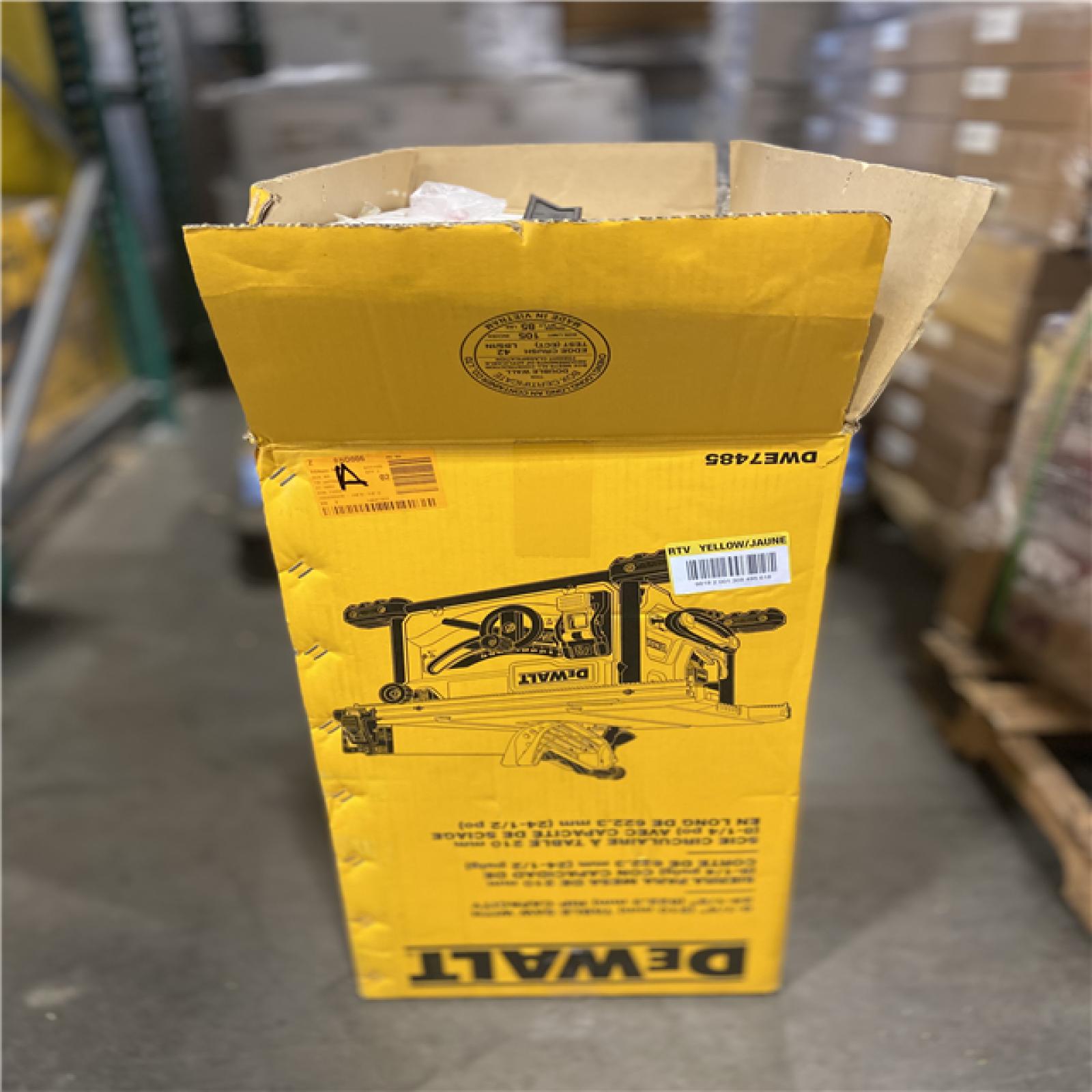 AS-IS - DEWALT 15 Amp Corded 8-1/4 in. Compact Portable Jobsite Tablesaw