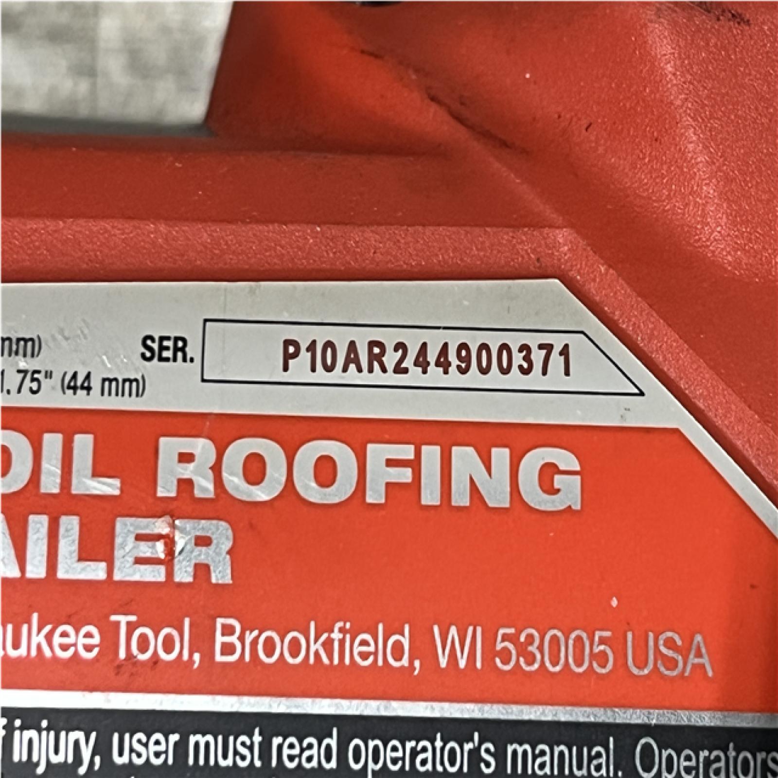 AS-IS Milwaukee FUEL 18-Volt Lithium-Ion Brushless Cordless Coil Roofing Nailer (Tool Only)