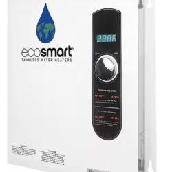 DALLAS LOCATION- ECOSMART 27KW 240V TANKLESS WATER HEATER W INLINE FLOW RESTRICTOR (52 UNITS)