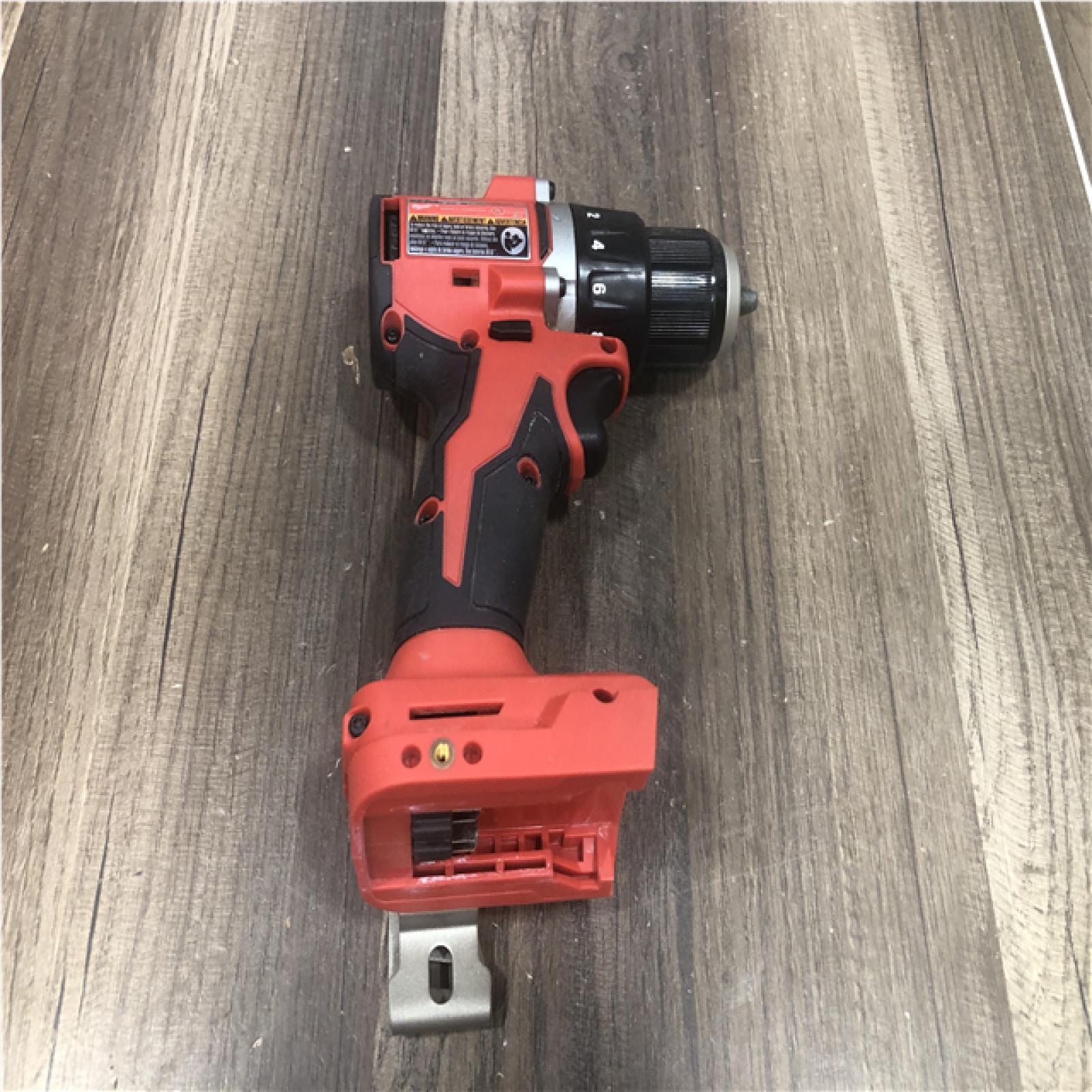 AS-IS Milwaukee 18V Lithium-Ion Brushless Cordless 1/2 in. Compact Drill/Driver (Tool-Only)