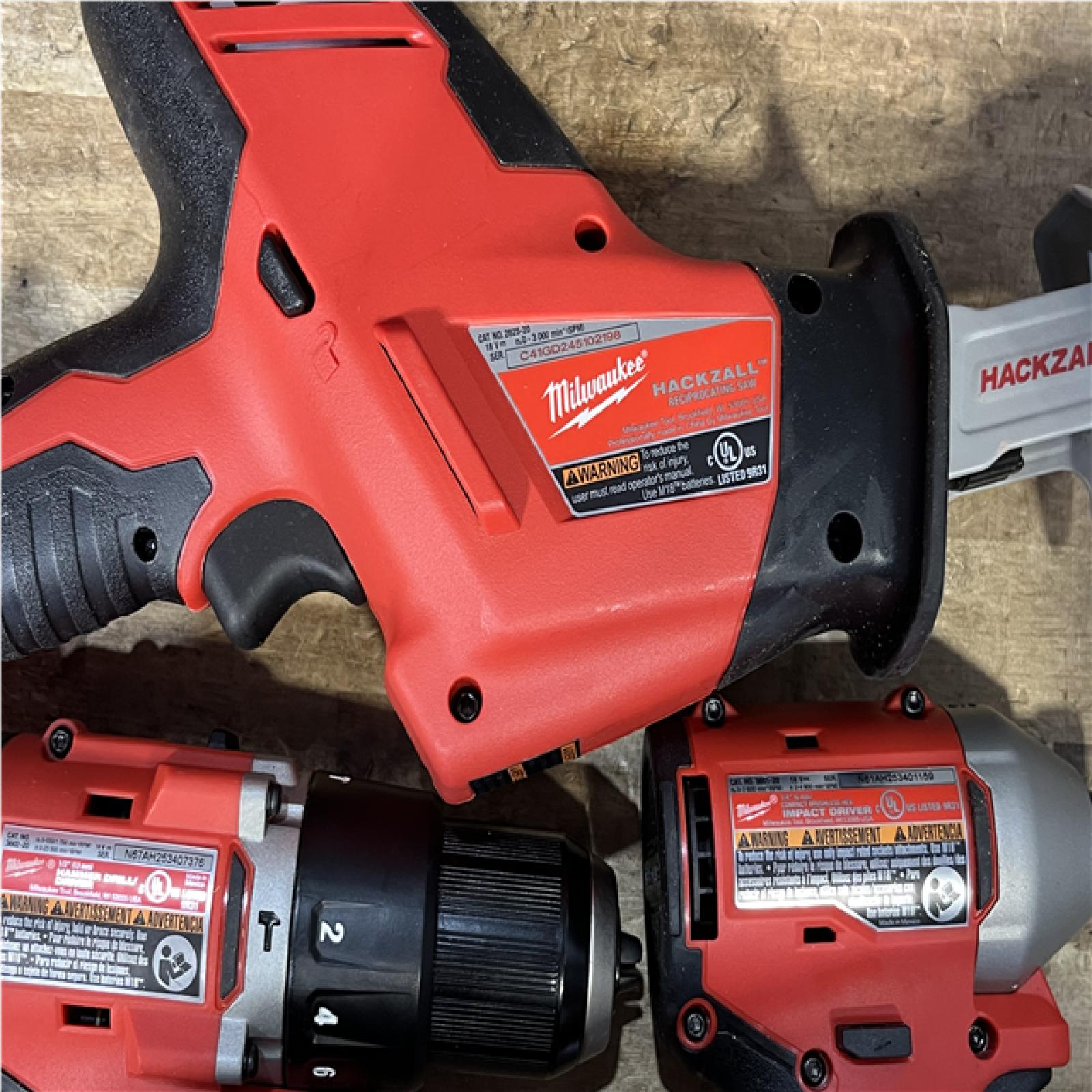 Houston Location AS-IS Milwaukee M18 Cordless Brushless 4 Tool Combo Kit
