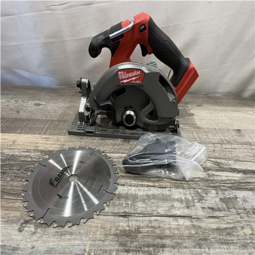 AS-IS Milwaukee FUEL 18V Lithium-Ion Brushless Cordless 6-1/2 in. Circular Saw (Tool-Only)