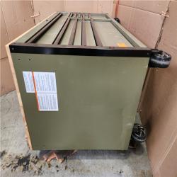 Phoenix AS-IS Husky Limited Edition 52 in. x 24.5 in. D 10-Drawer Army Green Mobile Workbench with Solid Wood Top