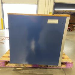 DALLAS LOCATION - Husky 52 in. W x 25 in. D 10-Drawer Mobile Workbench Tool Chest with Solid Wood Work Top in Gloss Blue