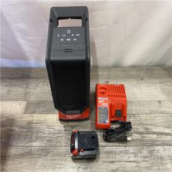 AS-IS Milwaukee 18V Lithium-Ion Cordless Wireless Bluetooth Jobsite Speaker Kit