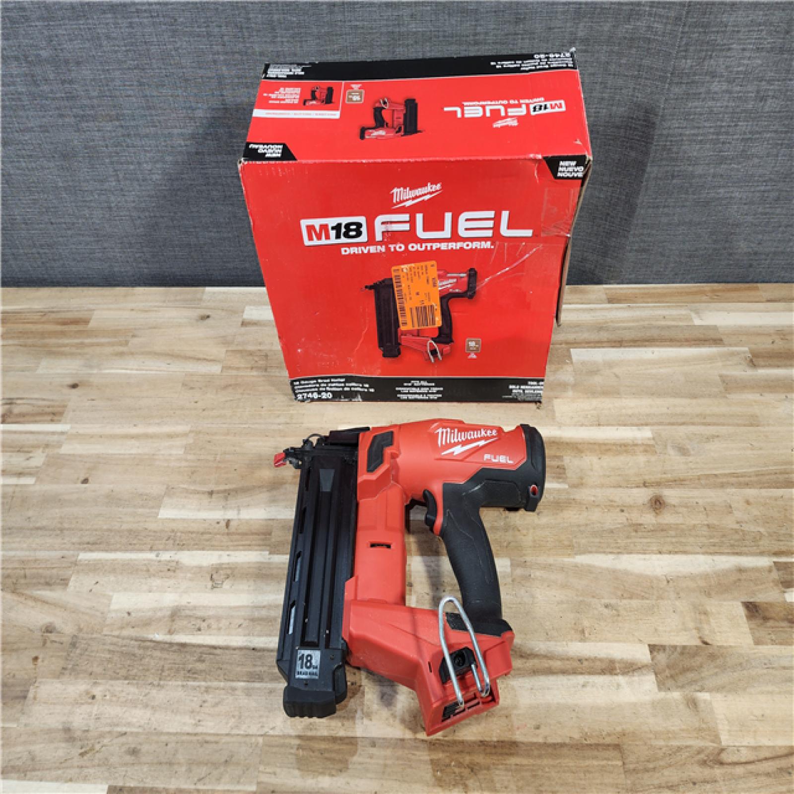 HOUSTON LOCATION - AS-IS Milwaukee  FUEL 18-Volt Lithium-Ion Brushless Cordless Gen II 18-Gauge Brad Nailer (Tool-Only)