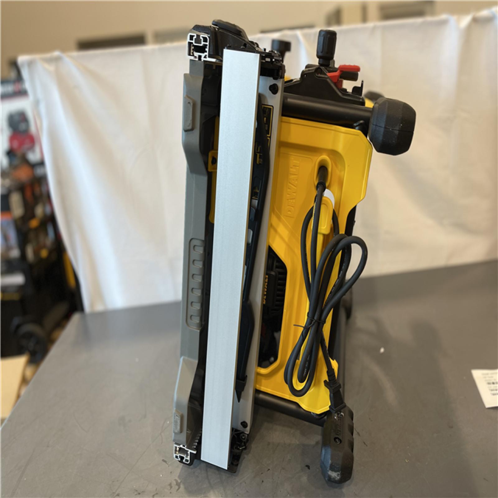 AS-IS - DeWalt 15 Amps Corded 8-1/4 in. Compact  Portable Table Saw (Tool Only)