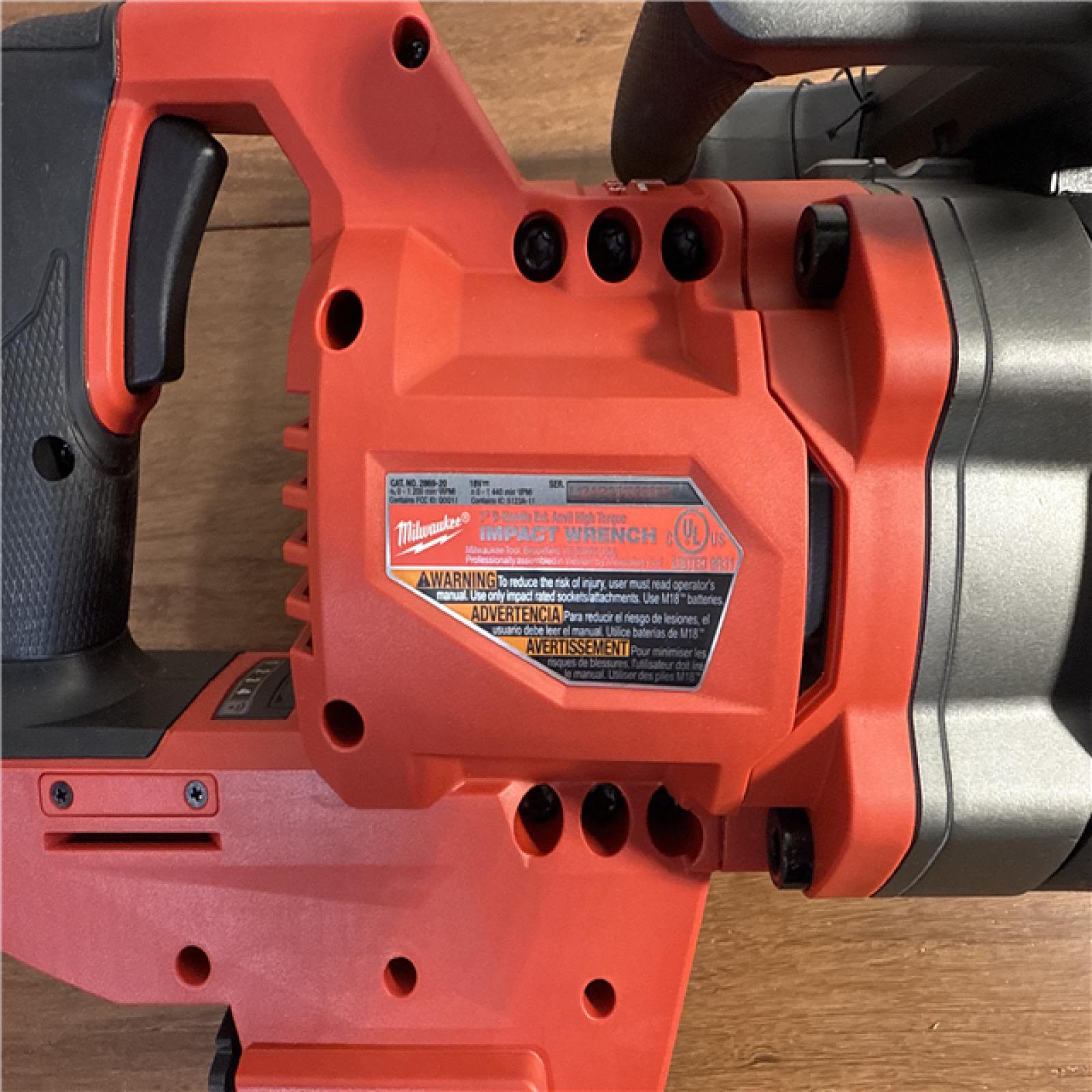 California AS-IS Milwaukee 1 D-Handle Ext. Anvil High Torque Impact Wrench; Appears in Excellent Condition (Tool Only)