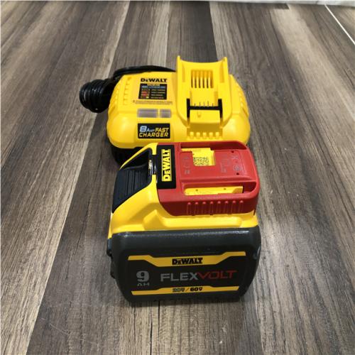 AS-IS DEWALT 20V/60V MAX FLEXVOLT Lithium-Ion 9.0Ah Battery and Charger Starter Kit