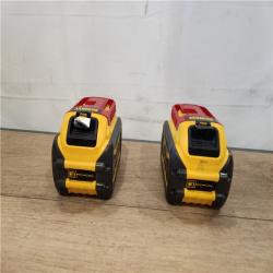 AS-IS- DEWALT FLEXVOLT 20V/60V MAX Lithium-Ion 6.0Ah Battery Pack (2 Pack)