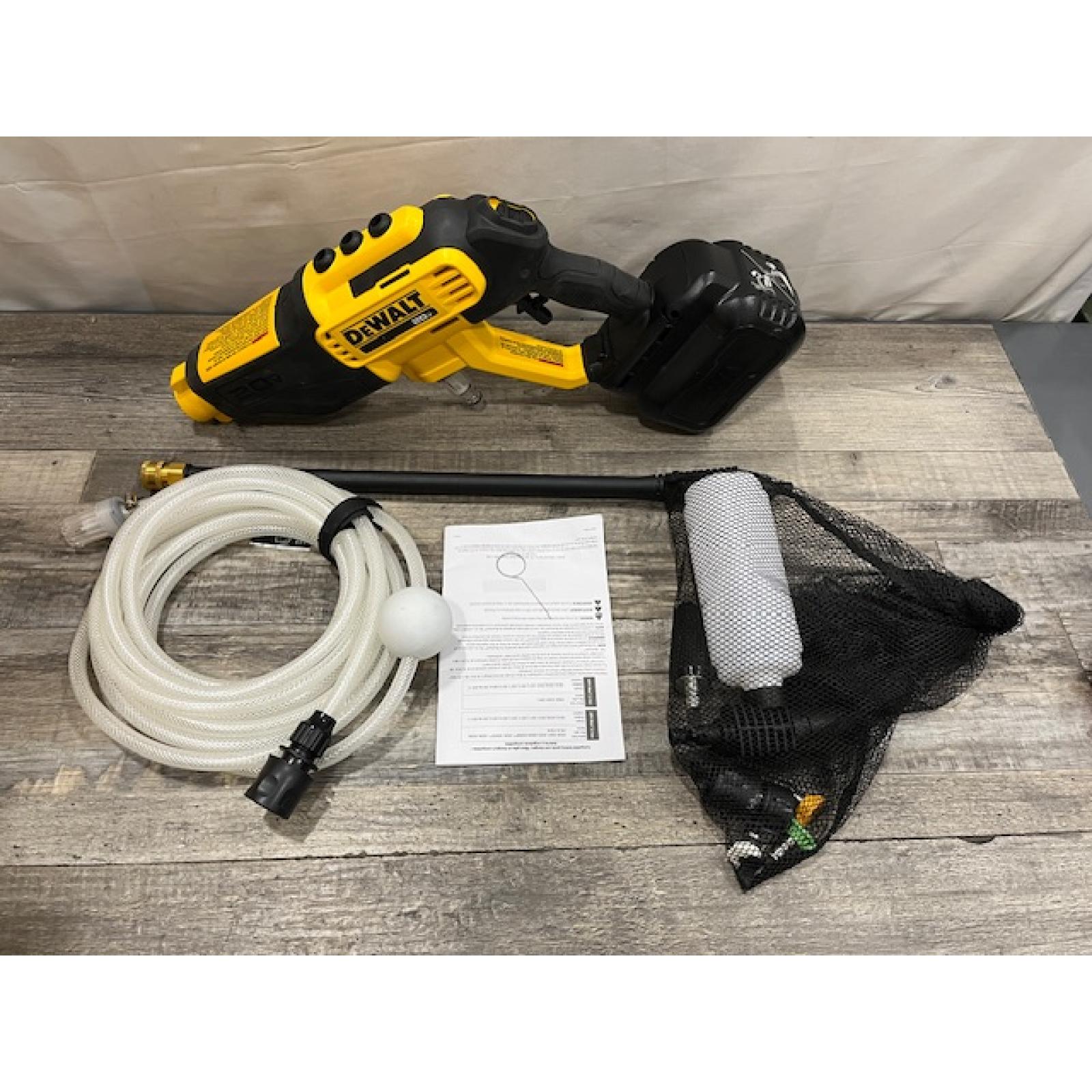 AS-IS DEWALT 20V MAX 550 PSI 1.0 GPM Cold Water Cordless Power Cleaner with 4-Nozzles (Tool Only)