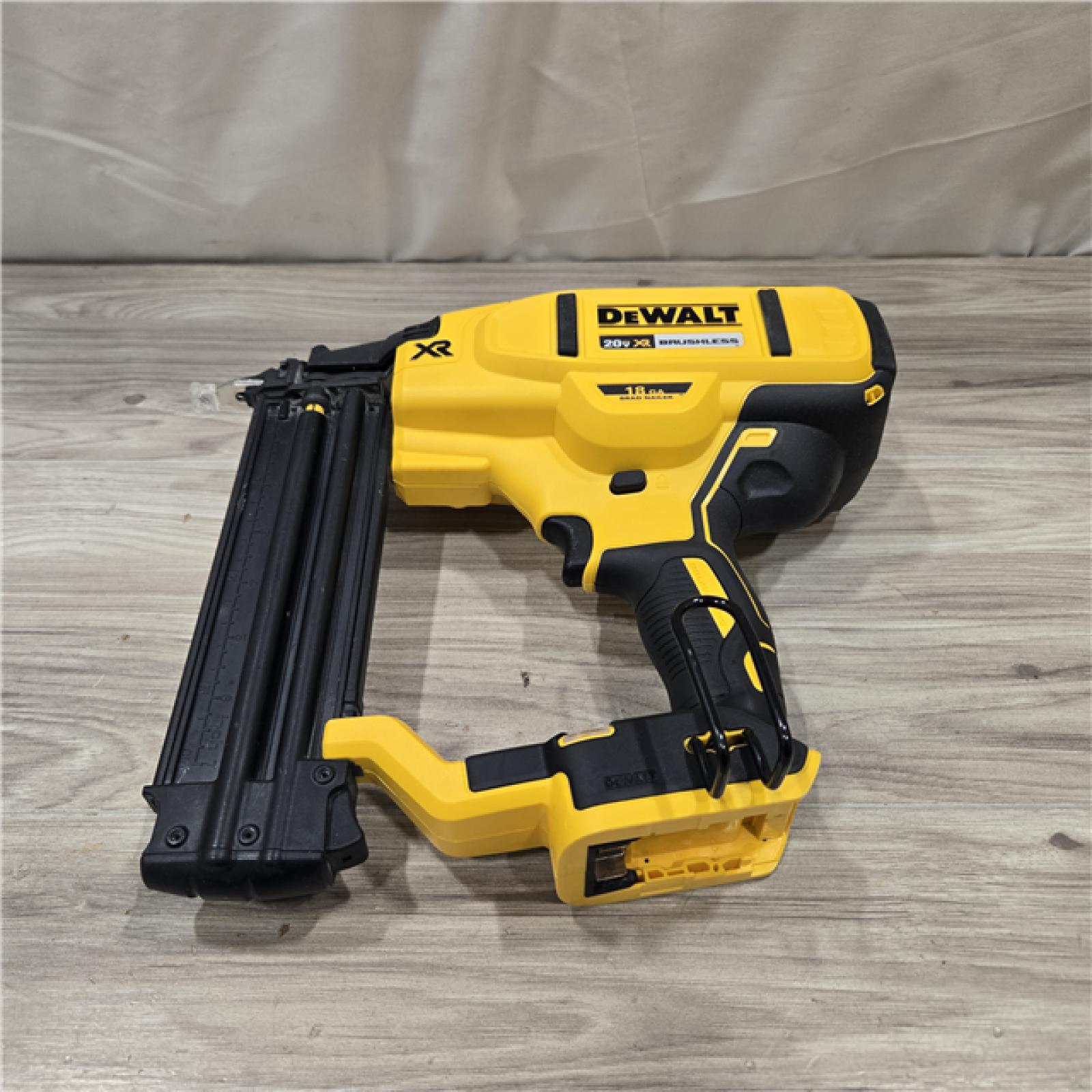 AS-IS DeWalt 20V MAX XR Lithium-Ion Cordless 18-Gauge Brad Nailer (Tool Only)